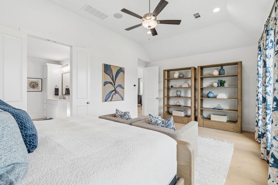 Furnished interior in a model home at Landmark in Denton (Image 33).