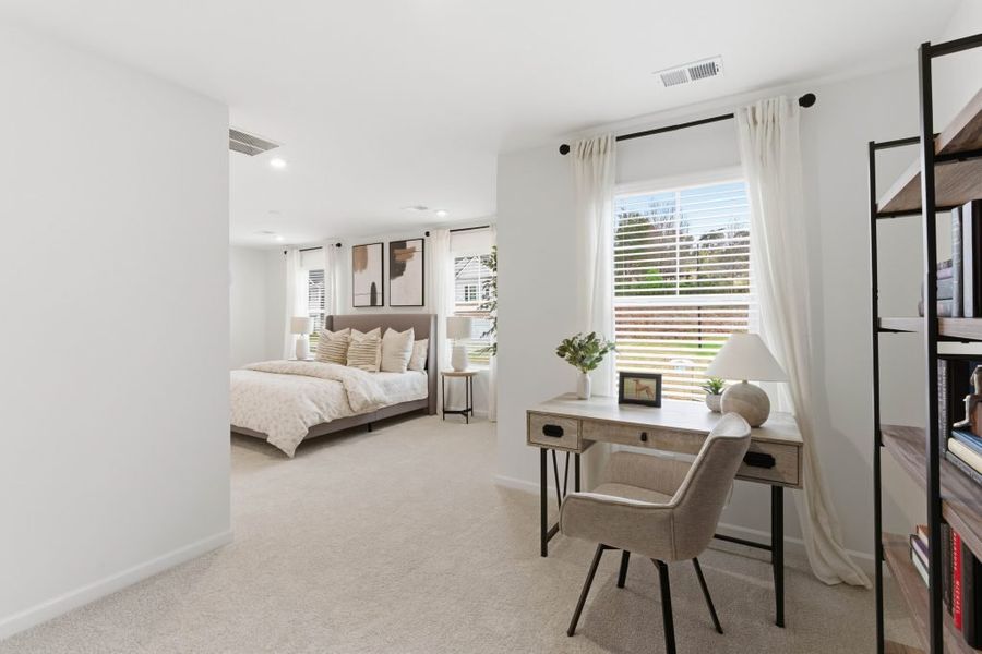 Furnished interior in a model home at Park Center Pointe in Austell (Image 15).