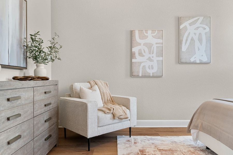 Furnished interior in a model home at Friedrich Hill in San Antonio (Image 51).
