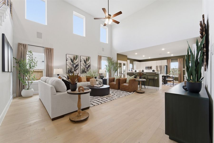 Furnished interior in a model home at Ashland in Angleton (Image 56).