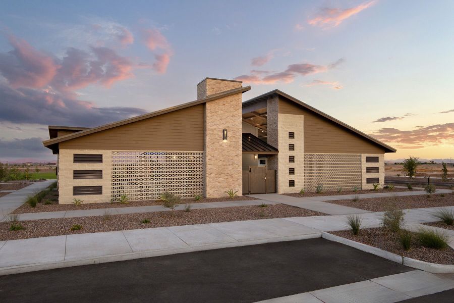 Front exterior of a home in the Las Ventanas community, located in Goodyear, AZ (Image 29).