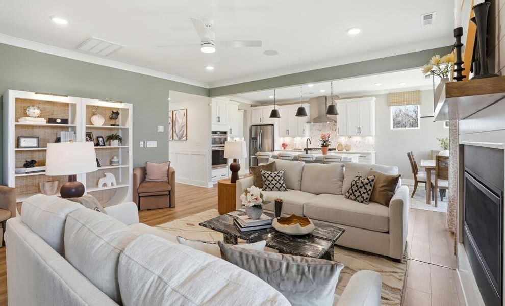 Furnished interior in a model home at Waterford Commons in Rock Hill (Image 36).