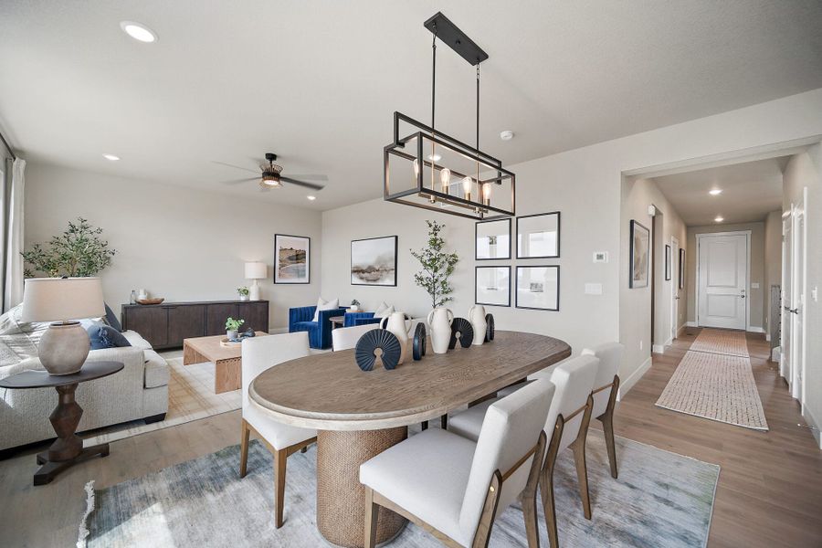 Furnished interior in a model home at Trails at Aspen Ridge-3 in Colorado Springs (Image 12). Furnished interior in a model home at Trails at Aspen Ridge-3 in Colorado Springs (Image 12).