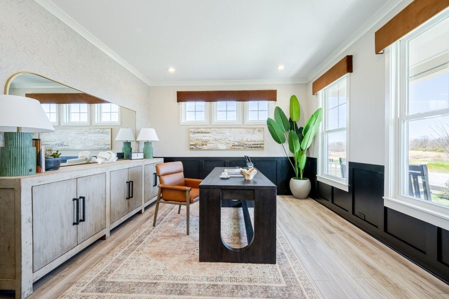 Furnished interior in a model home at Woodberry in Canton (Image 26). Furnished interior in a model home at Woodberry in Canton (Image 26).