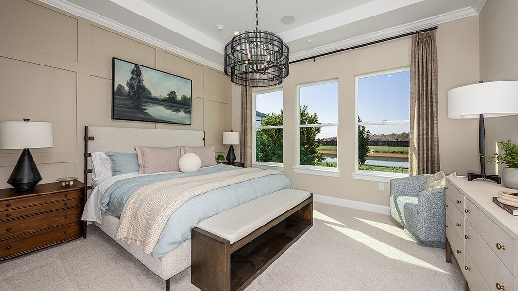 Furnished interior in a model home at Esplanade at Wellen Park in Englewood (Image 35).