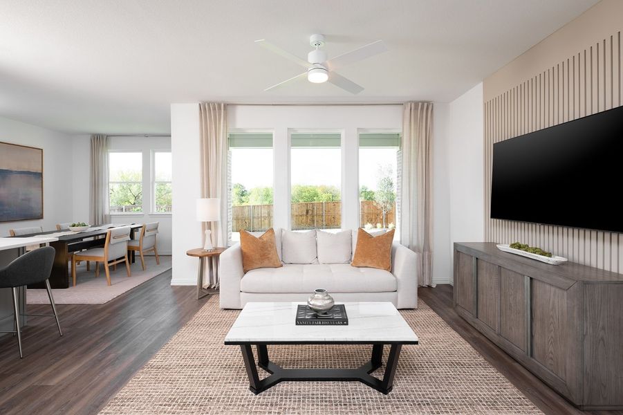 Furnished interior in a model home at Devonshire 40s in Forney (Image 6). Furnished interior in a model home at Devonshire 40s in Forney (Image 6).