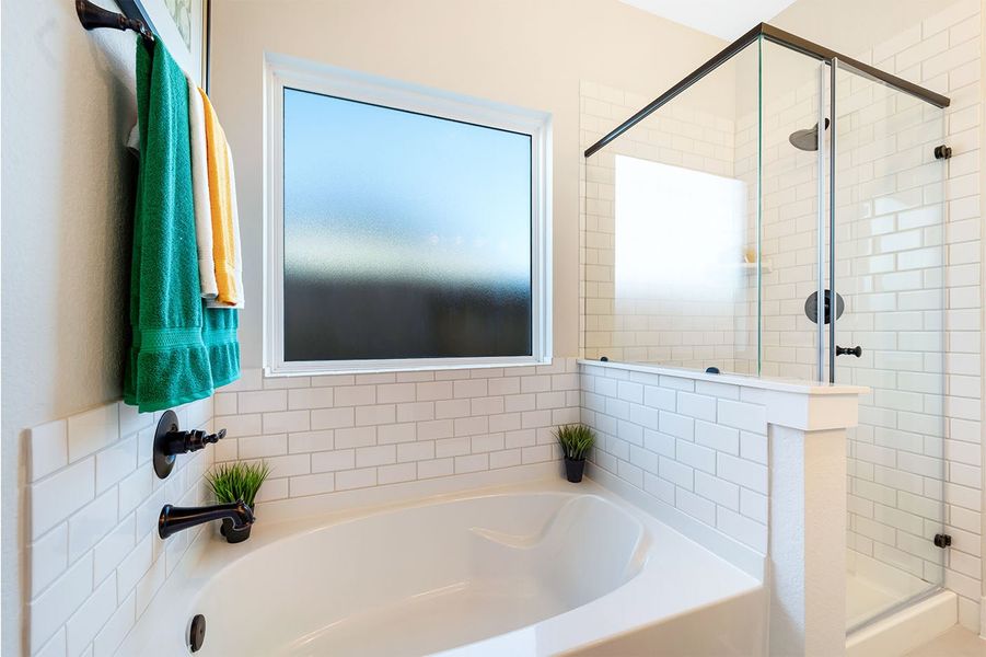 Furnished interior in a model home at Heartland in Crandall (Image 16).