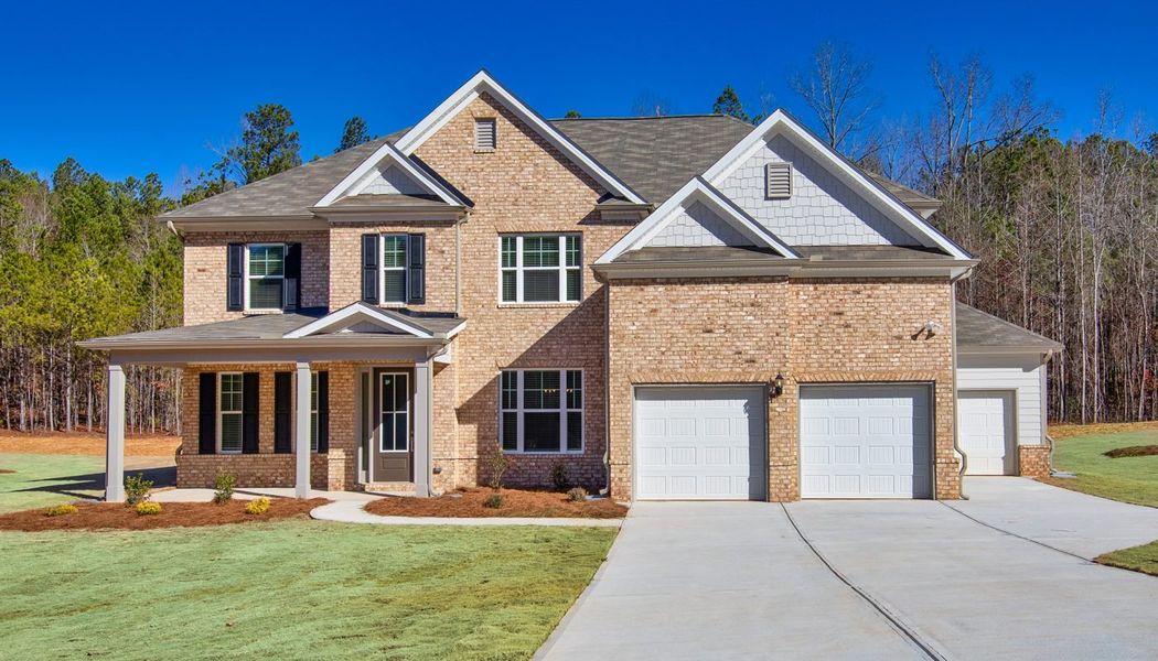 Front exterior of a home in the Traditions of Braselton community, located in Jefferson, GA (Image 21).