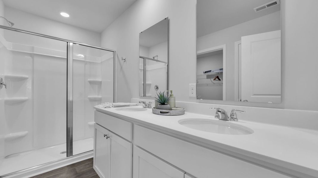 Furnished interior in a model home at The Ranch in Holly Hill (Image 29).