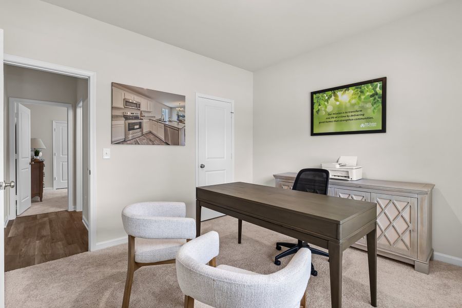 Furnished interior in a model home at Harmon Terrace in Hopkins (Image 23).