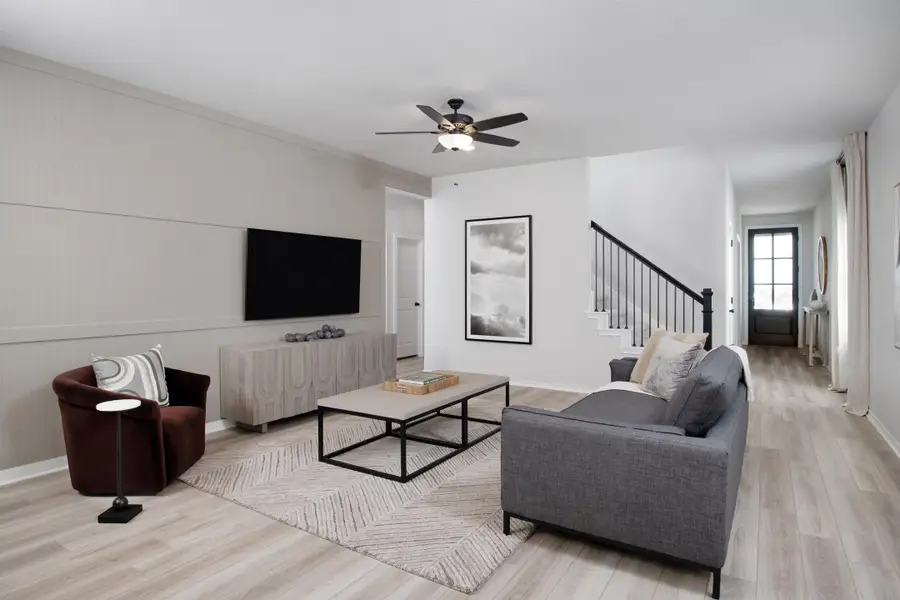 Furnished interior in a model home at Arcadia Ridge in San Antonio (Image 4).