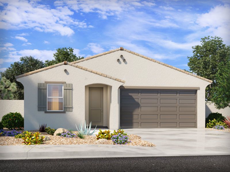 Front exterior of a home in the Sunset Crest - Premier Series community, located in Tucson, AZ (Image 13).