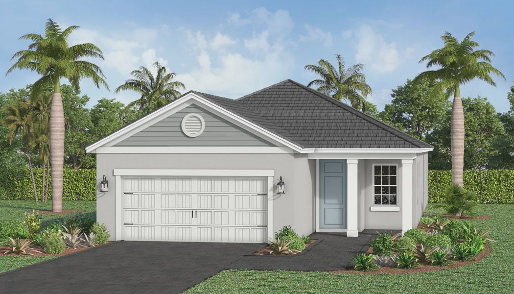 Front exterior of a home in the Kingston South community, located in Estero, FL (Image 7).