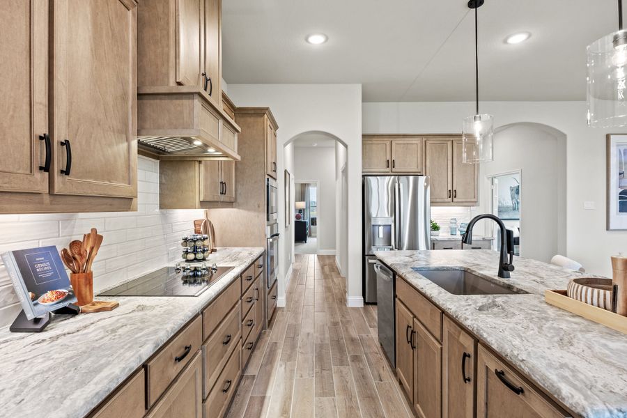 Furnished interior in a model home at Mockingbird Hills - Signature Series in Joshua (Image 15).