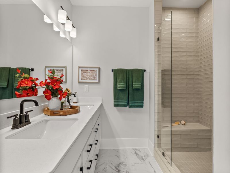 Furnished interior in a model home at Tillery Tradition in Mount Gilead (Image 9).