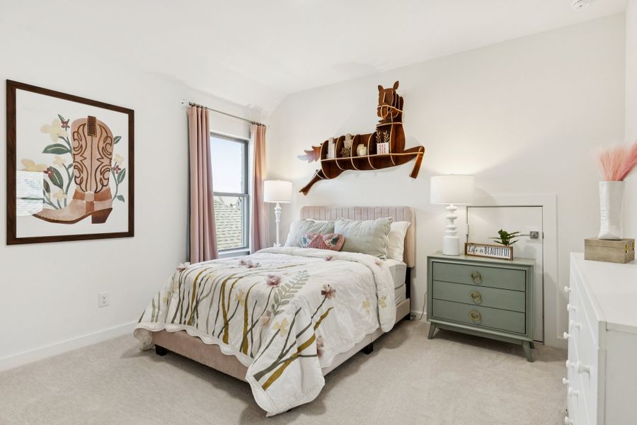 REPRESENTATIVE PHOTO – Bedroom in the Winters model home in Aledo TX by Trophy Signature Homes