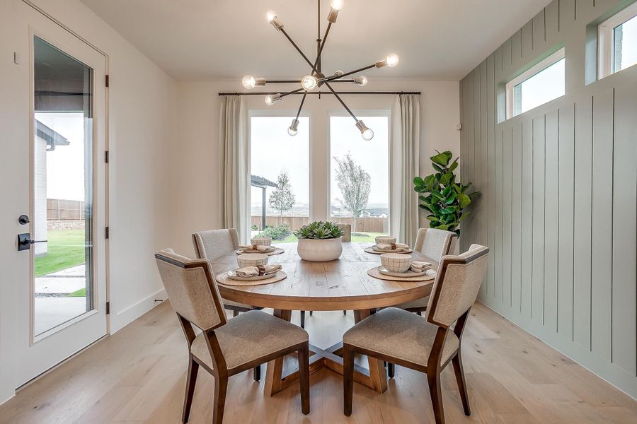 Furnished interior in a model home at Sweetgrass in Fort Worth (Image 25).