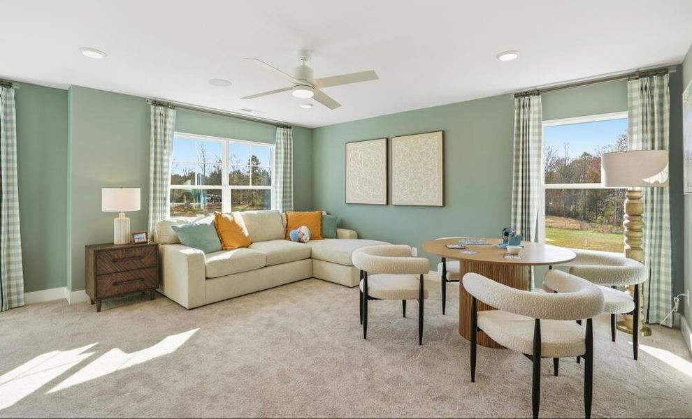 Furnished interior in a model home at Waterford Commons in Rock Hill (Image 48).