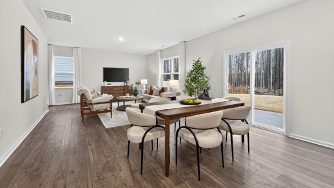 Furnished interior in a model home at Baker Farm in Youngsville (Image 5).