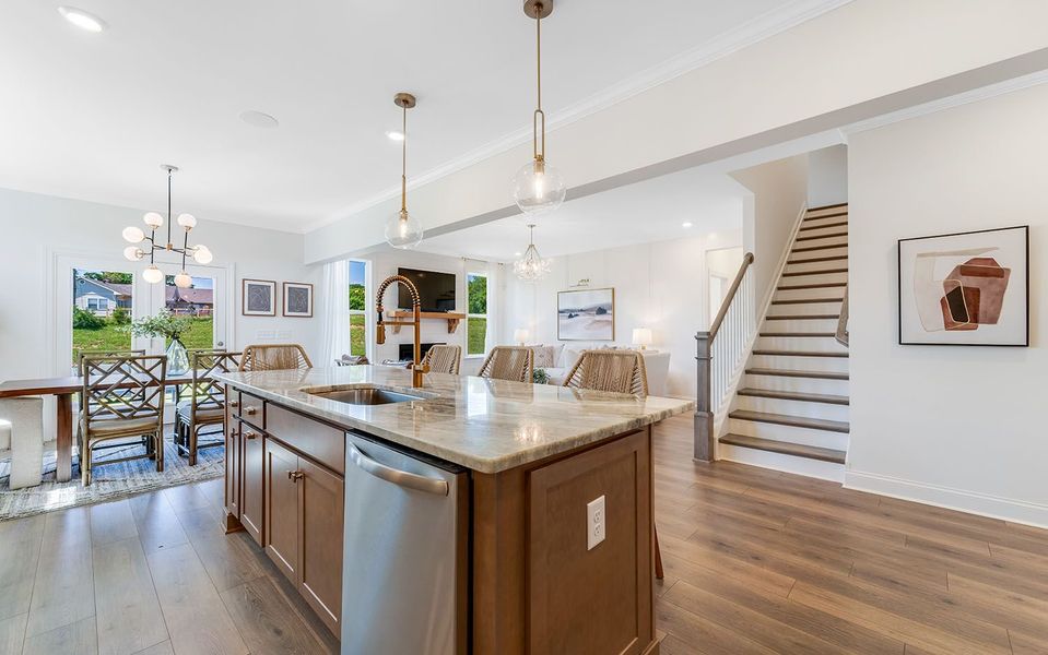 Furnished interior in a model home at The Retreat at Norman Farm in Hendersonville (Image 9).