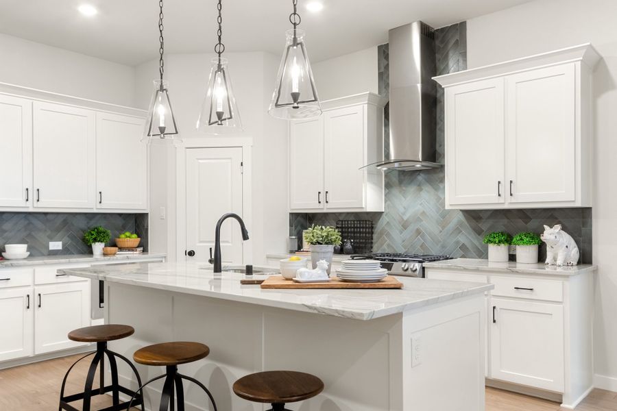 Furnished interior in a model home at Woodbridge Villas in Wylie (Image 20).