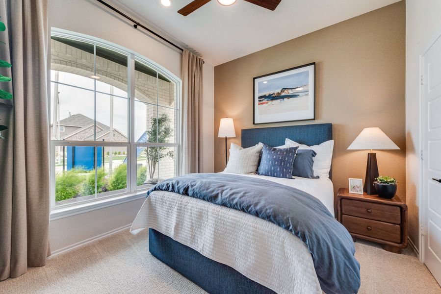 Furnished interior in a model home at Meadow Park at The Meadows in Krugerville (Image 25).