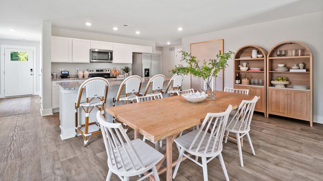 Furnished interior in a model home at Saltgrass Landing in Winnabow (Image 9).