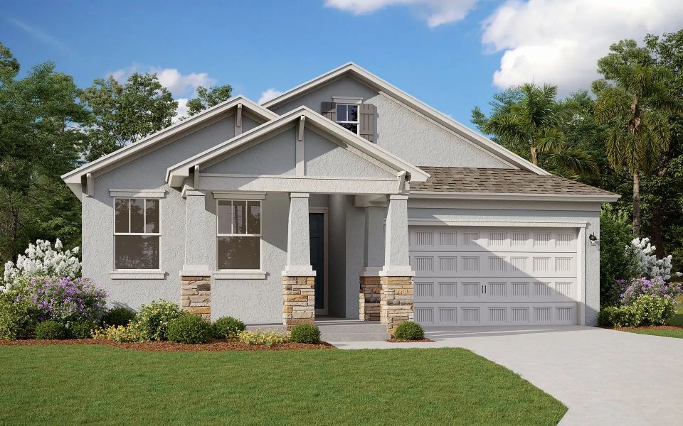 Front exterior of a home in the Hills of Minneola 50' community, located in Minneola, FL (Image 18).