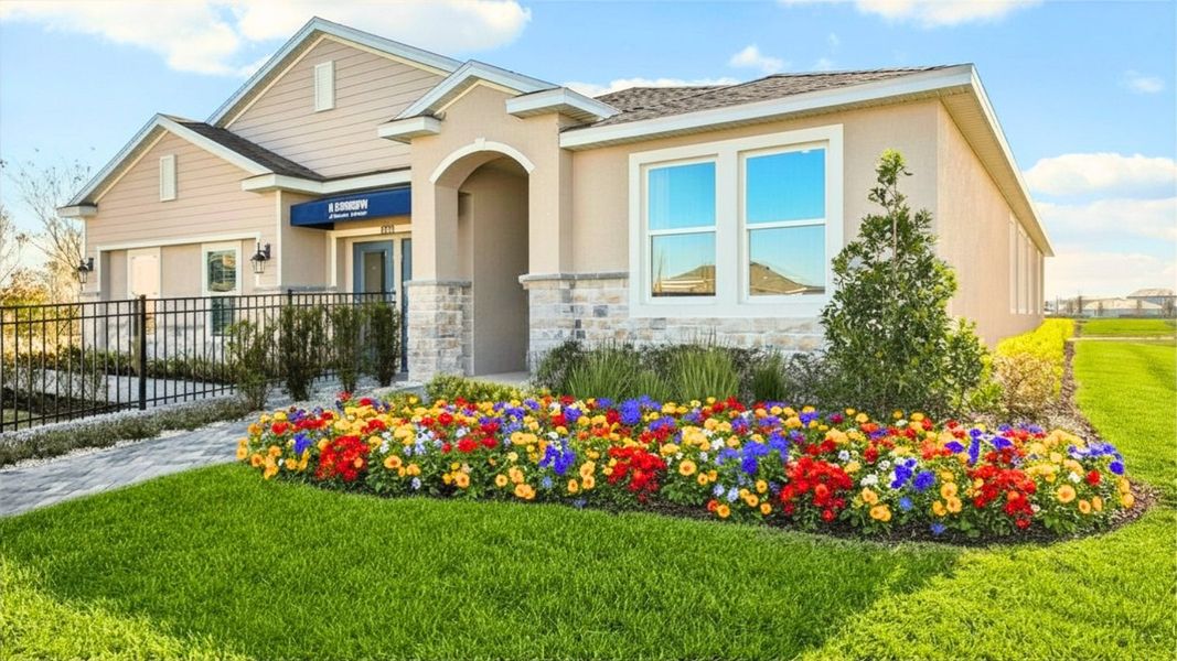 Front exterior of a home in the Woodcreek community, located in Wesley Chapel, FL (Image 3). Front exterior of a home in the Woodcreek community, located in Wesley Chapel, FL (Image 3).