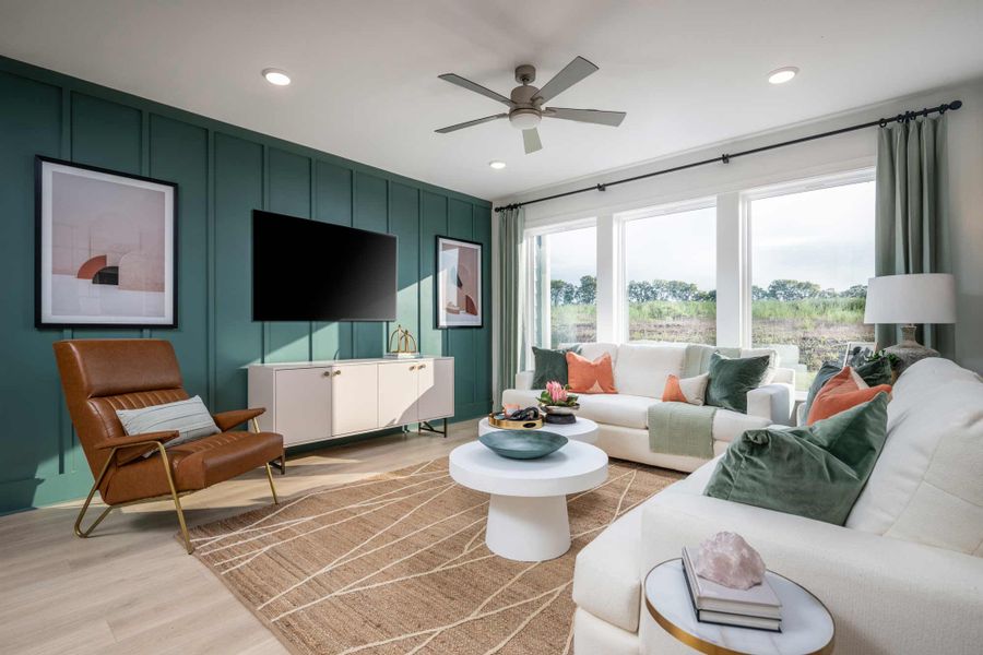 Furnished interior in a model home at Hidden Springs - The Village Collection in Smyrna (Image 5).