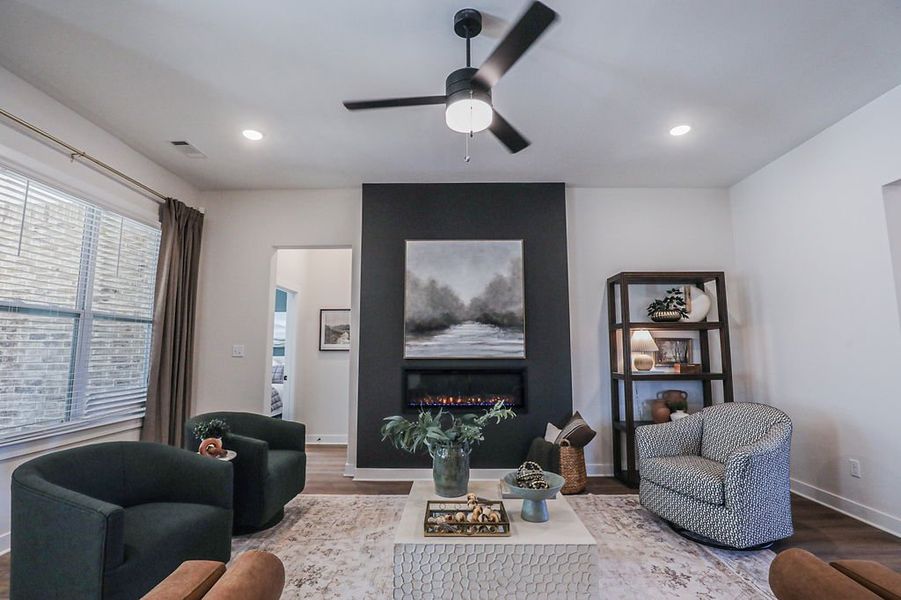 Furnished interior in a model home at Villages of Green Meadows in Munford (Image 47).