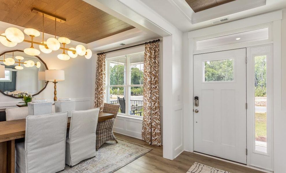 Furnished interior in a model home at Cedar Ridge in Angier (Image 5).