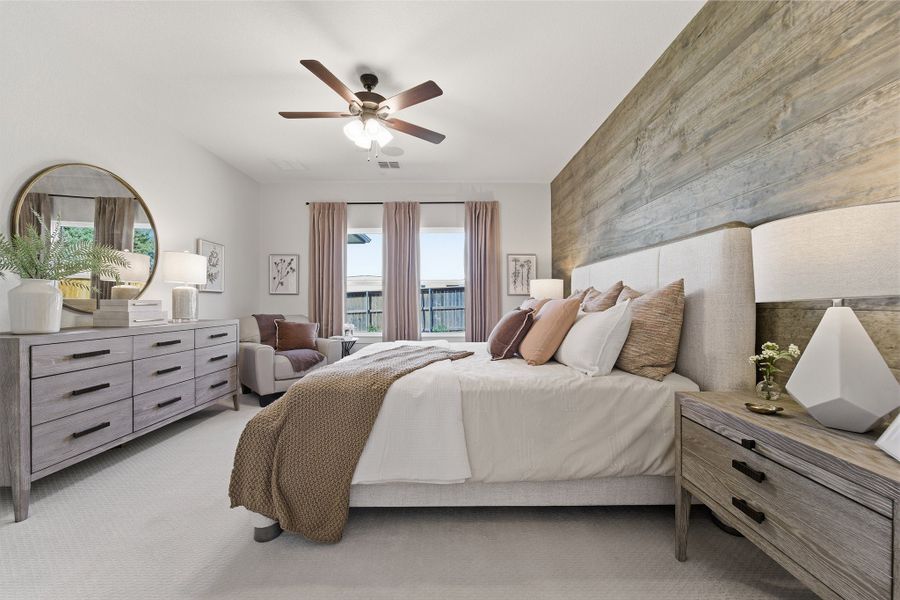 Furnished interior in a model home at Notting Hill in Converse (Image 41).