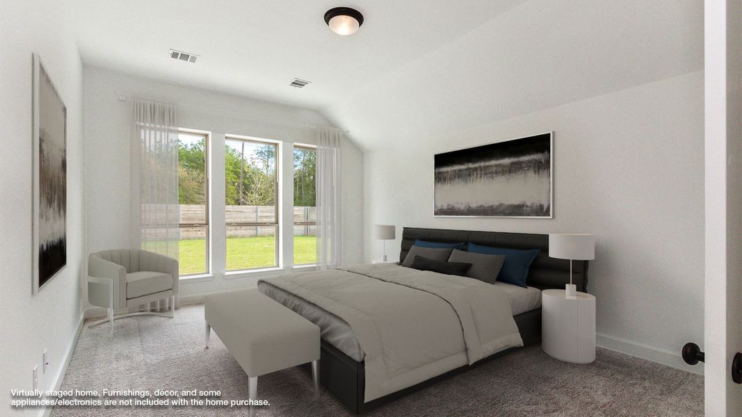 Furnished interior in a model home at Revera 50' in Richmond (Image 3).