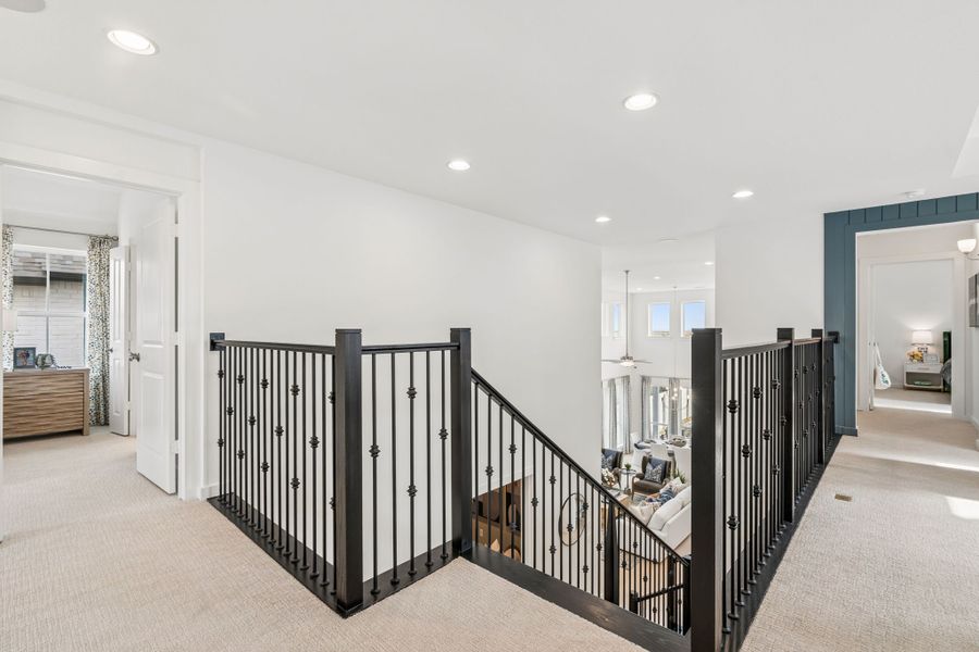 Furnished interior in a model home at Landmark in Denton (Image 48).
