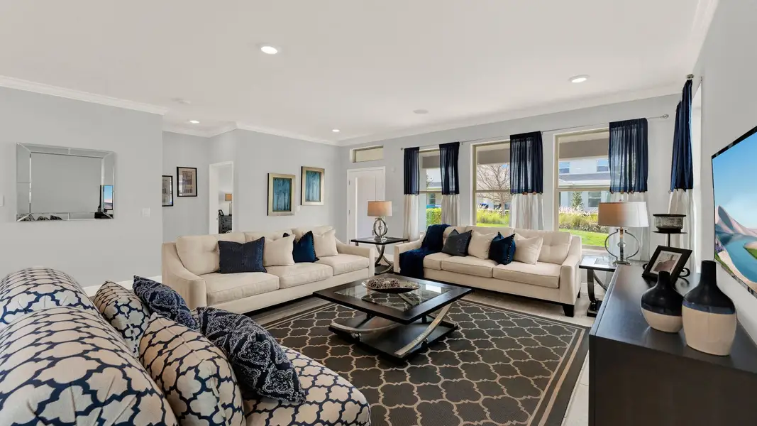 Furnished interior in a model home at Waterleigh in Winter Garden (Image 6).
