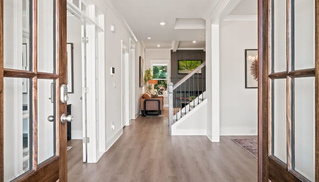 Furnished interior in a model home at Fowler Farms in Auburn (Image 107).