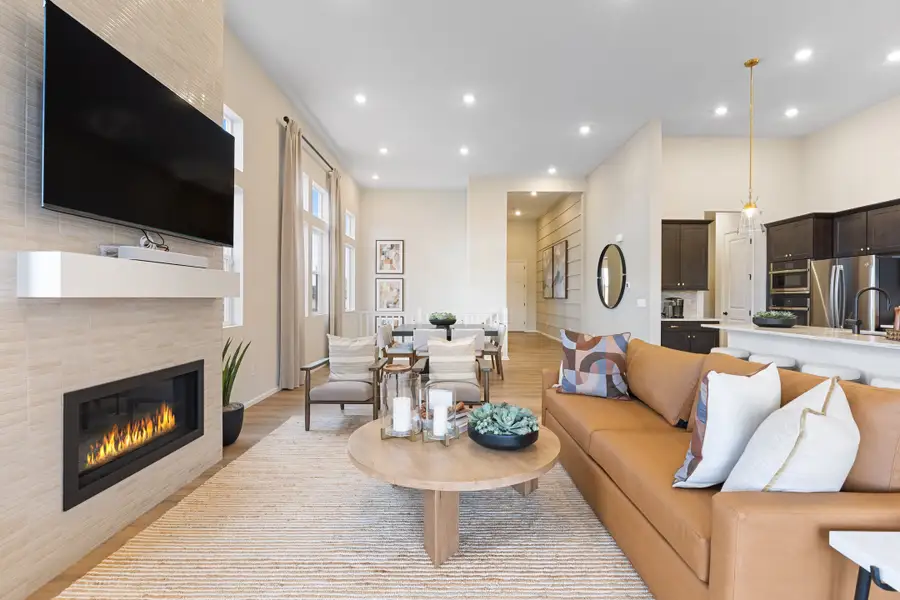 Furnished interior in a model home at The Estates Collection at Murphy Creek in Aurora (Image 4).