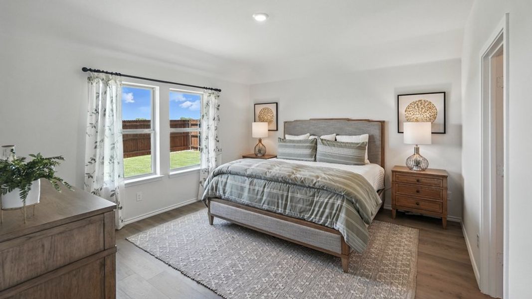 Furnished interior in a model home at Saddlebrook in Waxahachie (Image 18).