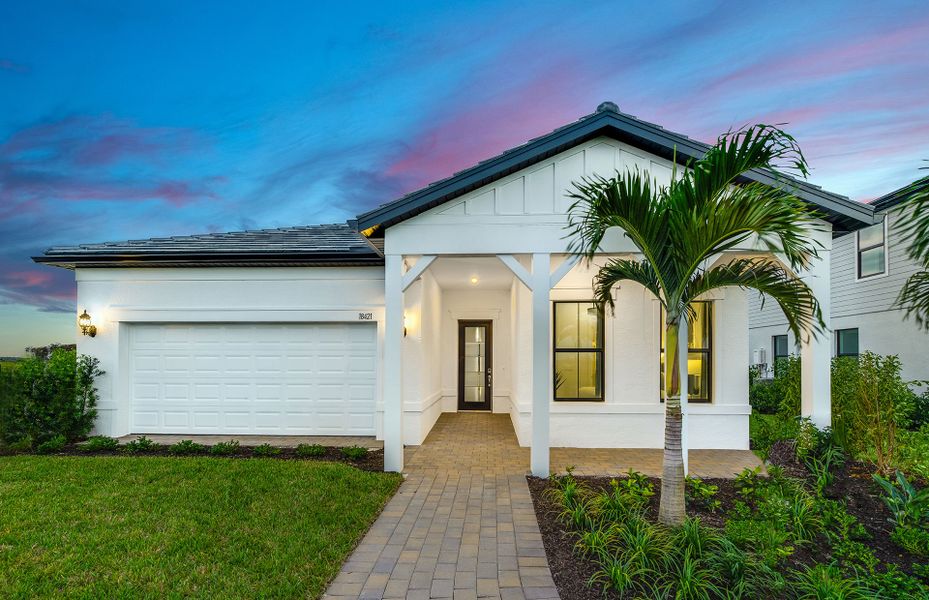 Unique exteriors offered at this 55+ community in the Sarasota area