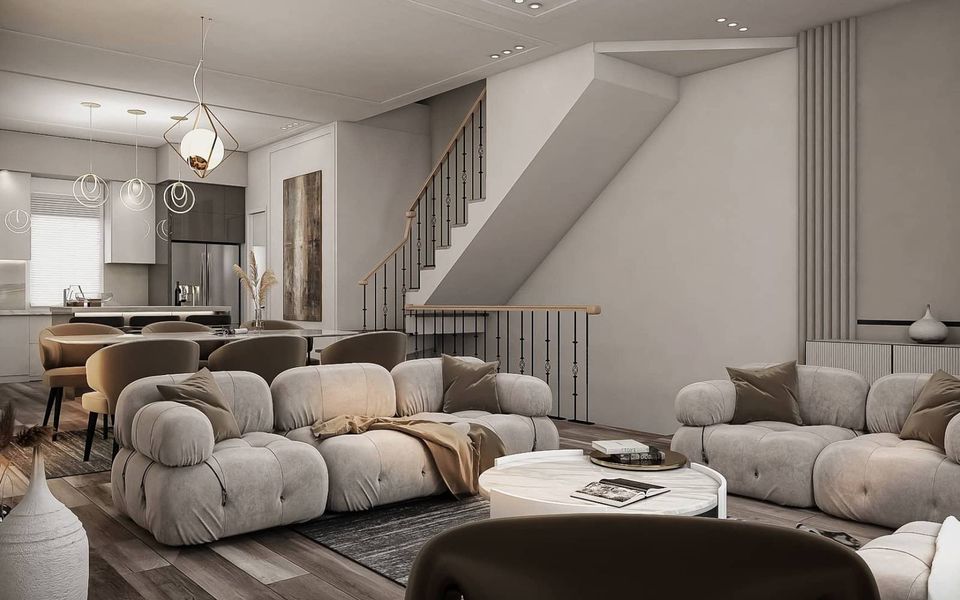 Furnished interior in a model home at Woodcrest Homes in Houston (Image 6). Furnished interior in a model home at Woodcrest Homes in Houston (Image 6).