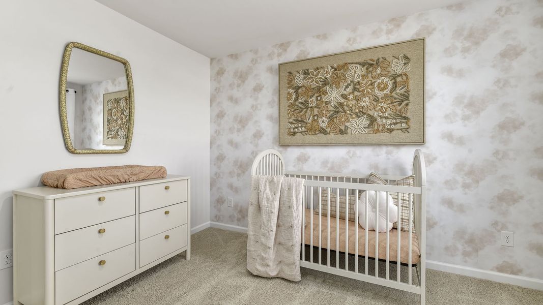 Furnished interior in a model home at Evergreen Landing in Lexington (Image 17).