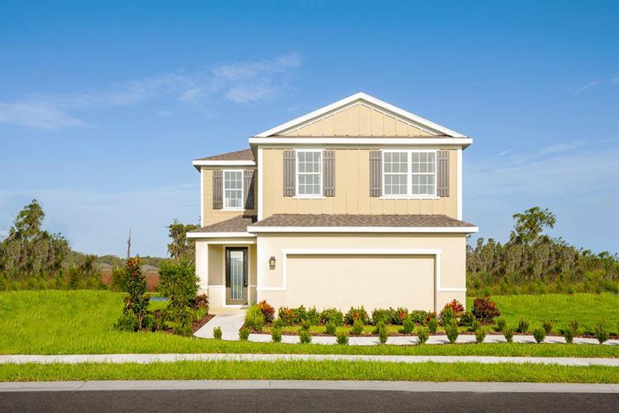 Front exterior of a home in the Conner Crossing community, located in Spring Hill, FL (Image 2).