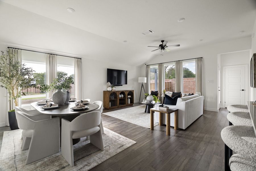 Furnished interior in a model home at Diamond Meadows in Fort Worth (Image 6).