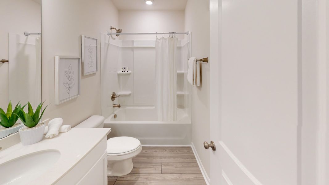 Furnished interior in a model home at Village at Boulware in Lugoff (Image 42).