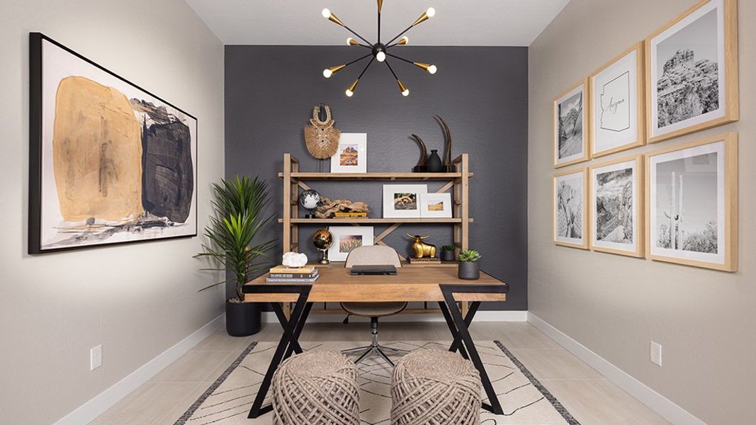 Furnished interior in a model home at Alamar Landmark in Avondale (Image 4).