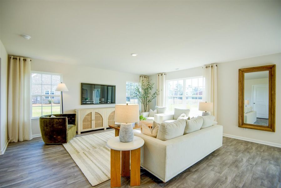 Furnished interior in a model home at Butterfield in Kinston (Image 12).