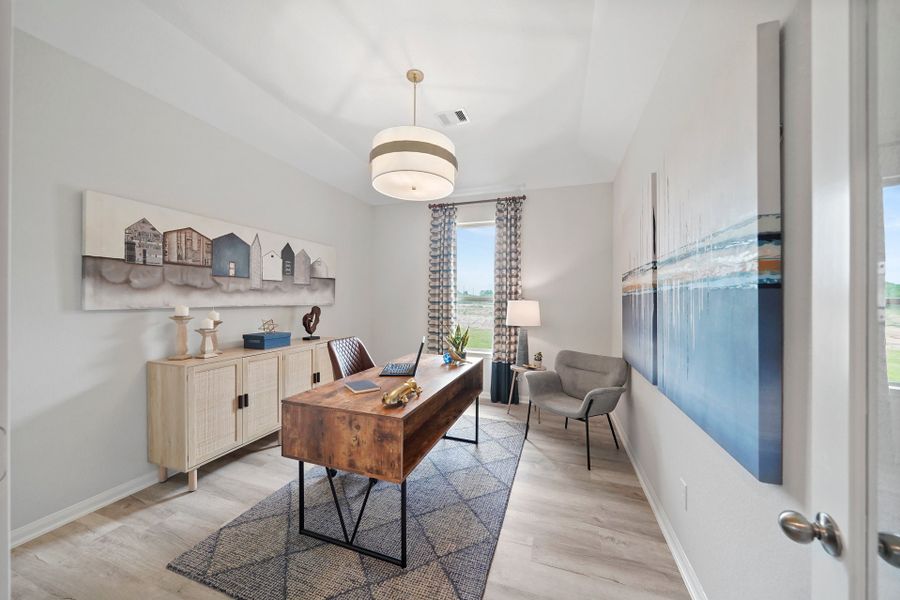 Furnished interior in a model home at Southfork Ranch in Sealy (Image 14).
