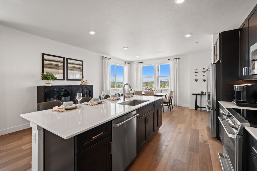 Furnished interior in a model home at Berkeley Villas in Denver (Image 7). Furnished interior in a model home at Berkeley Villas in Denver (Image 7).