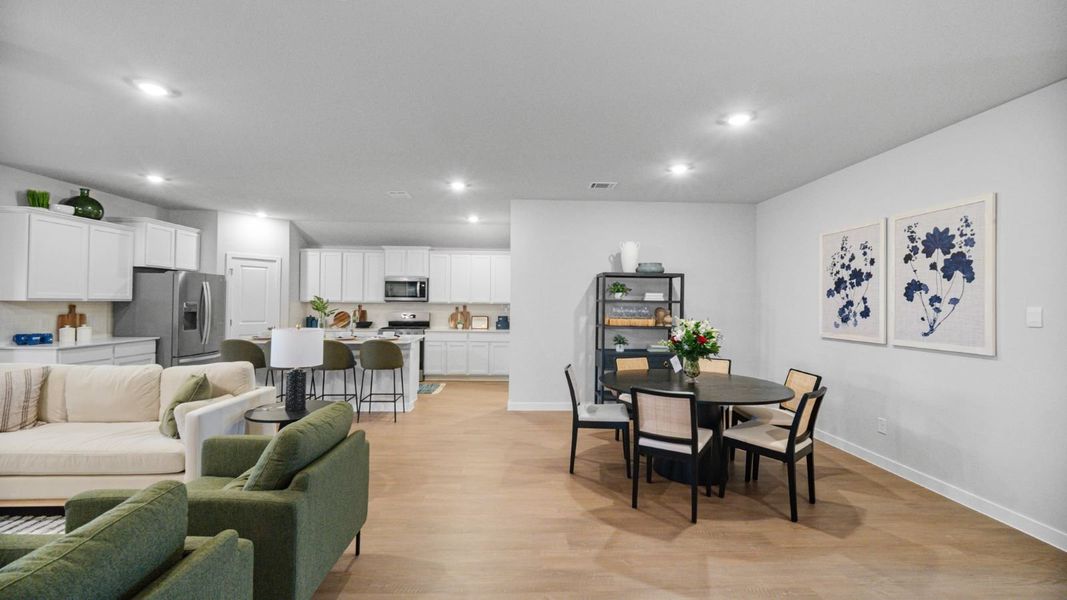 Furnished interior in a model home at Salem Crossing in Victoria (Image 7). Furnished interior in a model home at Salem Crossing in Victoria (Image 7).